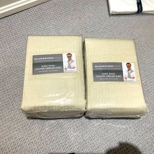 2 Gluckstein, HOME, Langley bedding collection, euro shams; brand new